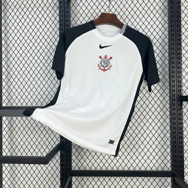 Camisa Corinthians 2025 Branca e Preta