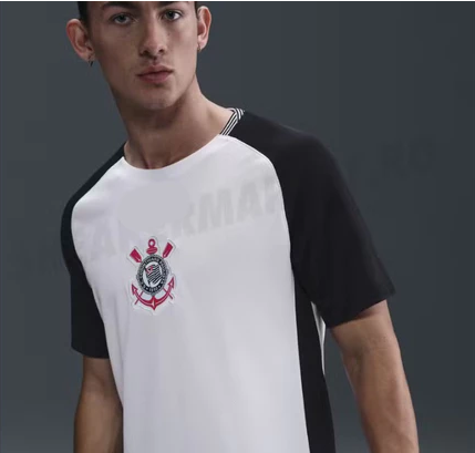 Camisa Corinthians 2025 Branca e Preta