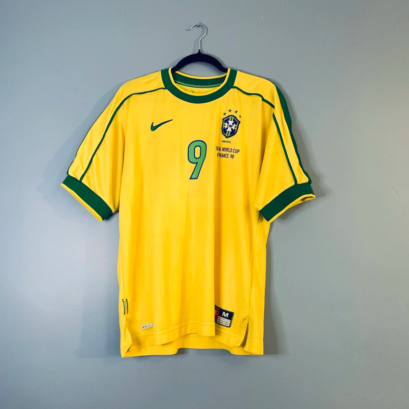 Camisa Brasil Retrô Copa do Mundo 98 Ronaldo Fenômeno