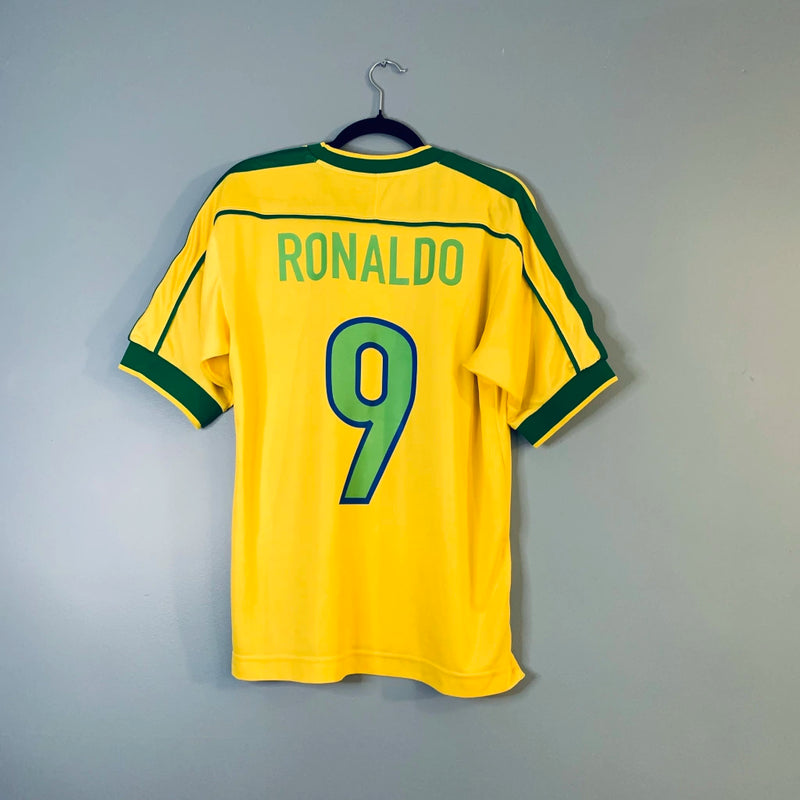Camisa Brasil Retrô Copa do Mundo 98 Ronaldo Fenômeno