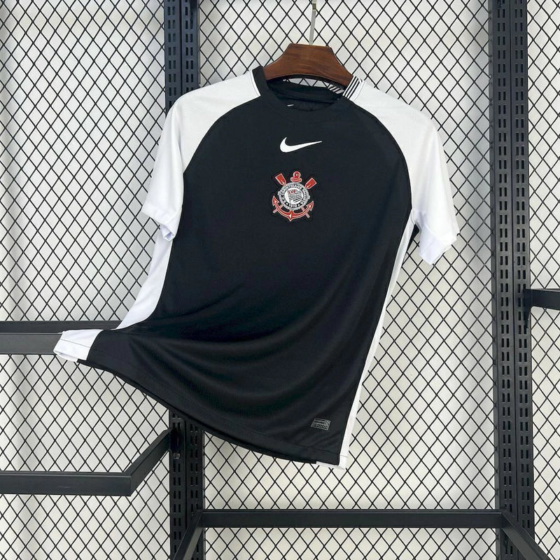 Camisa Corinthians 2025 Branca e Preta